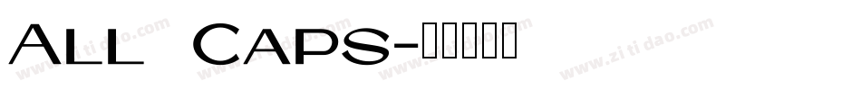 All Caps字体转换